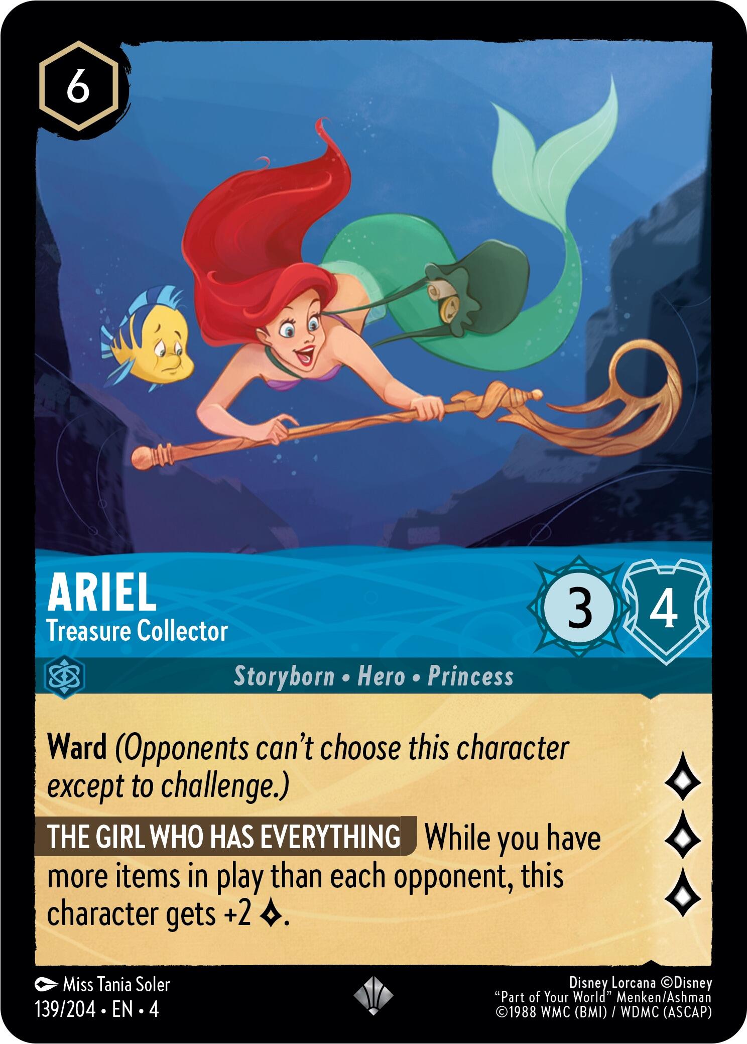 Ariel - Treasure Collector (139/204) [Ursula's Return] | Webway Games