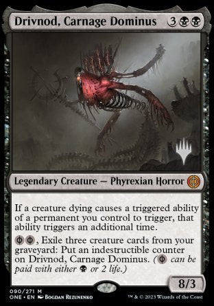 Drivnod, Carnage Dominus (Promo Pack) [Phyrexia: All Will Be One Promos] | Webway Games