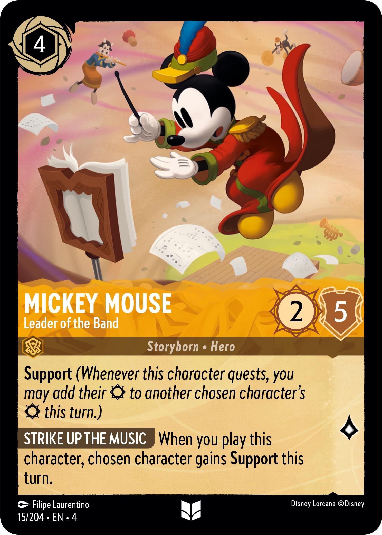 Mickey Mouse - Leader of the Band (15/204) [Ursula's Return] | Webway Games