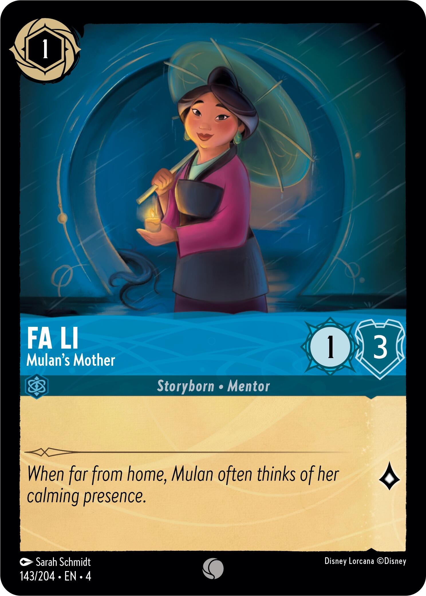 Fa Li - Mulan's Mother (143/204) [Ursula's Return] | Webway Games