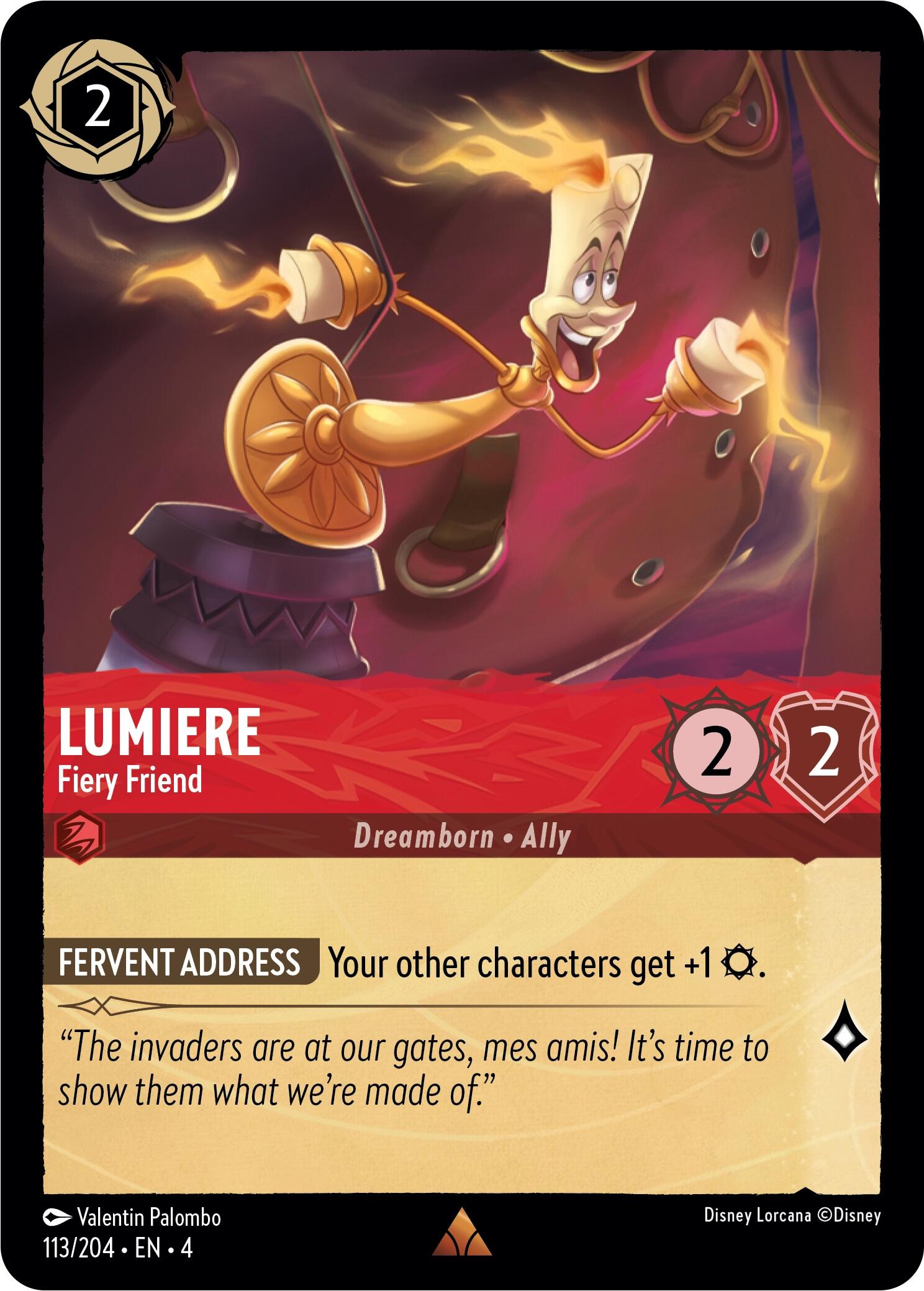 Lumiere - Fiery Friend (113/204) [Ursula's Return] | Webway Games