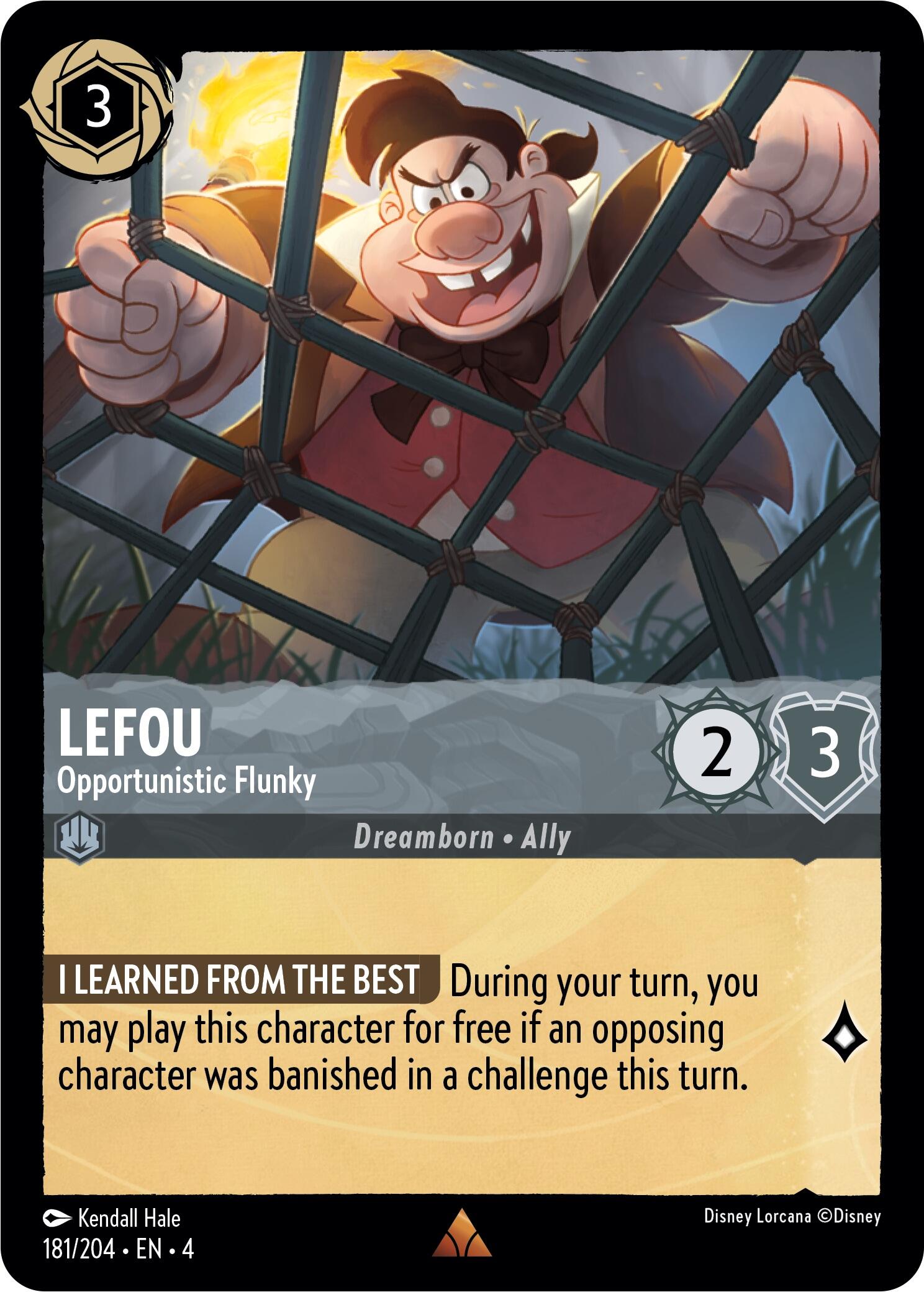 LeFou - Opportunistic Flunky (181/204) [Ursula's Return] | Webway Games