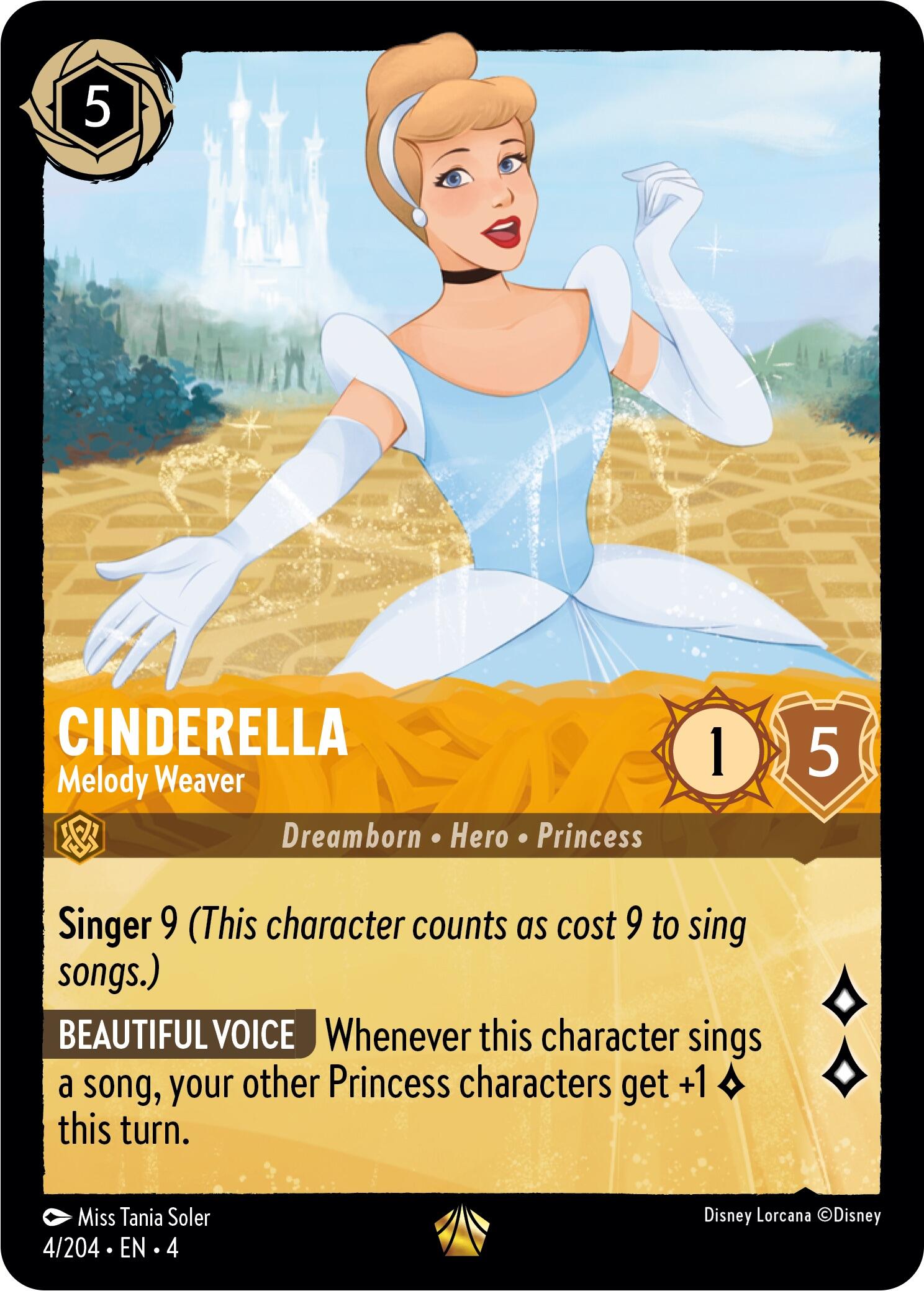 Cinderella - Melody Weaver (4/204) [Ursula's Return] | Webway Games