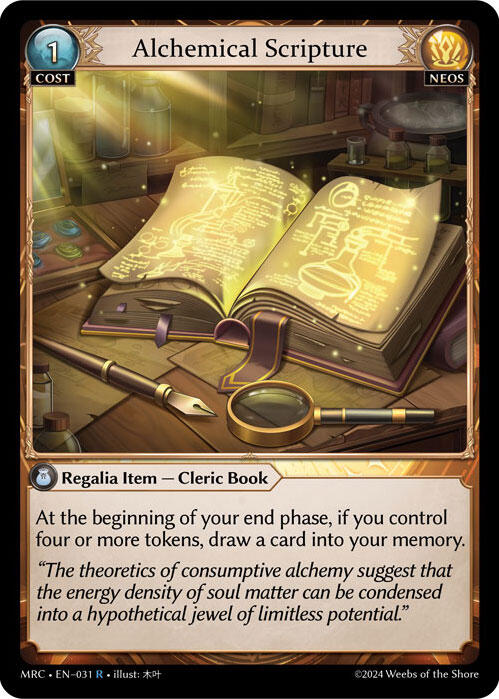 Alchemical Scripture (031) [Mercurial Heart] | Webway Games