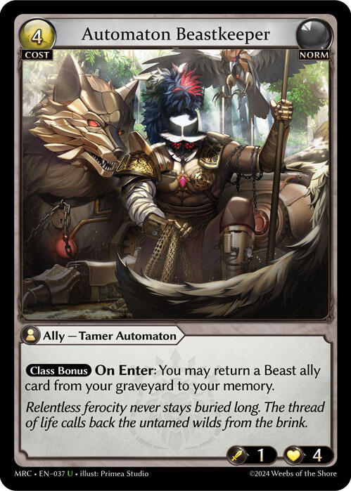 Automaton Beastkeeper (037) [Mercurial Heart] | Webway Games