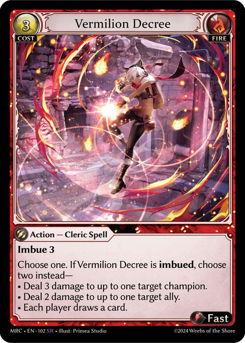 Vermilion Decree (102) [Mercurial Heart] | Webway Games