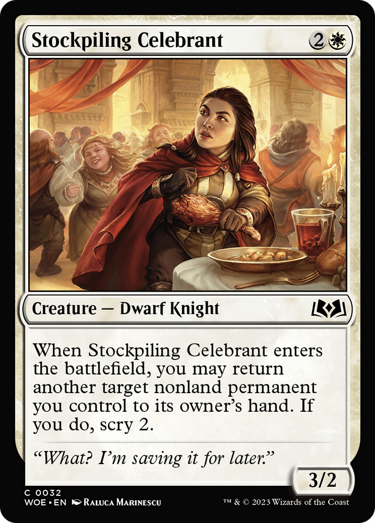 Stockpiling Celebrant [Wilds of Eldraine] | Webway Games