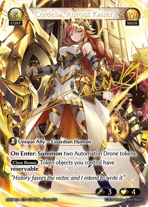 Cordelia, Aurous Kaiser (CSR) (175) [Mercurial Heart] | Webway Games