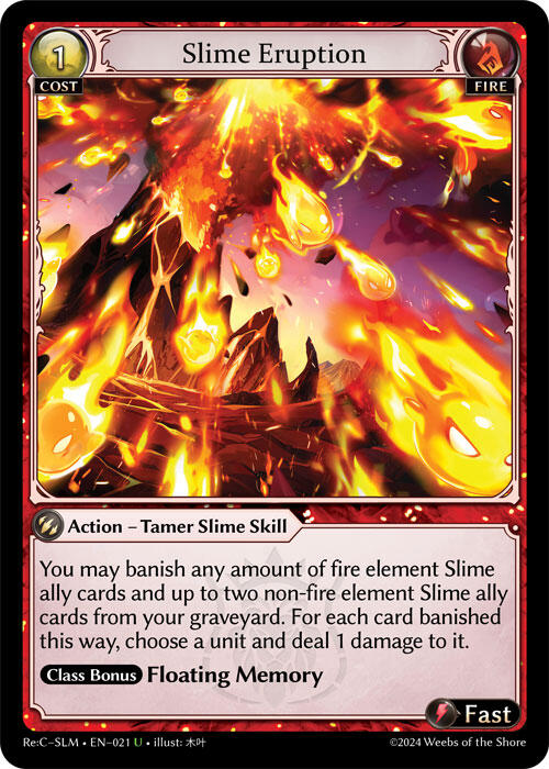 Slime Eruption (021) [Silvie Re:Collection, Slime Sovereign] | Webway Games