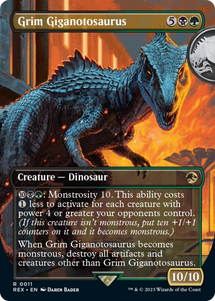 Grim Giganotosaurus (Borderless) [Jurassic World Collection] | Webway Games