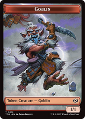Goblin // Warrior Double-Sided Token [Tarkir: Dragonstorm Tokens] | Webway Games