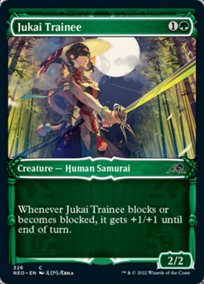 Jukai Trainee (Showcase Samurai) [Kamigawa: Neon Dynasty] | Webway Games