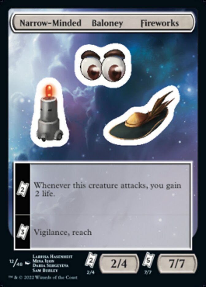 Narrow-Minded Baloney Fireworks [Unfinity Stickers] | Webway Games