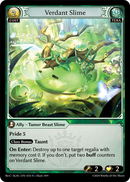Verdant Slime (033) [Silvie Re:Collection, Slime Sovereign] | Webway Games