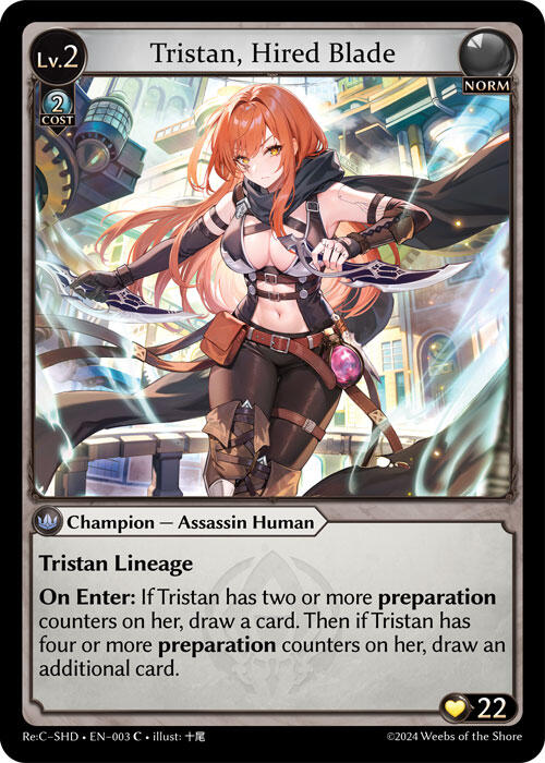 Tristan, Hired Blade (003) [Tristan Re:Collection, Shadowdancer] | Webway Games