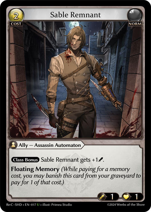Sable Remnant (017) [Tristan Re:Collection, Shadowdancer] | Webway Games
