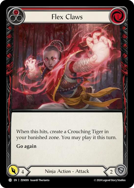 Flex Claws (Red) [ZEN009] (Part the Mistveil Zen Blitz Deck) | Webway Games