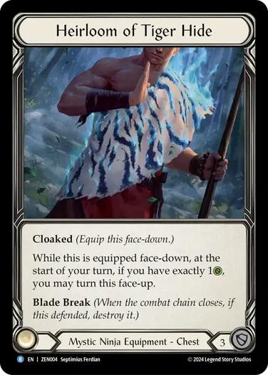 Heirloom of Tiger Hide [ZEN004] (Part the Mistveil Zen Blitz Deck) | Webway Games