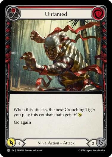 Untamed (Red) [ZEN013] (Part the Mistveil Zen Blitz Deck) | Webway Games