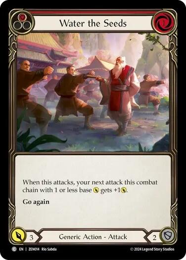 Water the Seeds (Red) [ZEN014] (Part the Mistveil Zen Blitz Deck) | Webway Games