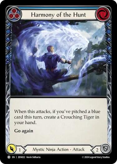 Harmony of the Hunt (Blue) [ZEN022] (Part the Mistveil Zen Blitz Deck) | Webway Games