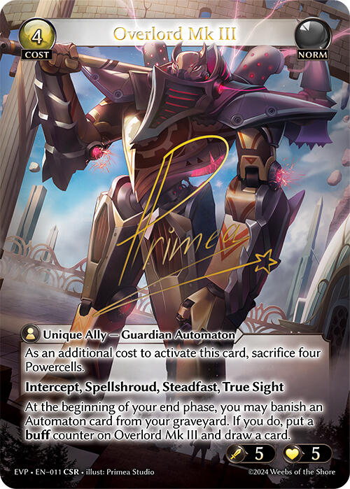 Overlord Mk III (011) [Promotional Cards] | Webway Games