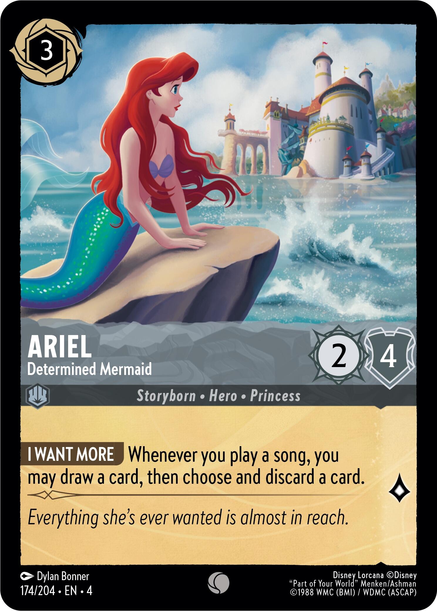 Ariel - Determined Mermaid (174/204) [Ursula's Return] | Webway Games