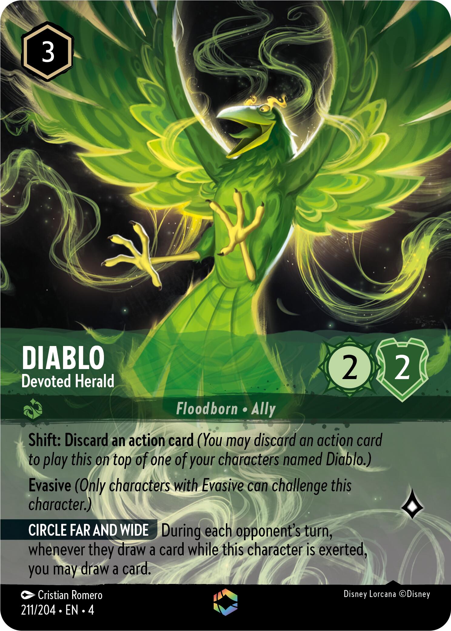 Diablo - Devoted Herald (Enchanted) (211/204) [Ursula's Return] | Webway Games
