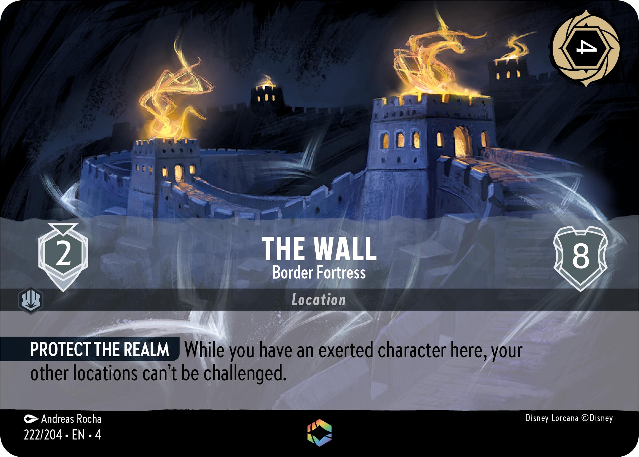 The Wall - Border Fortress (Enchanted) (222/204) [Ursula's Return] | Webway Games