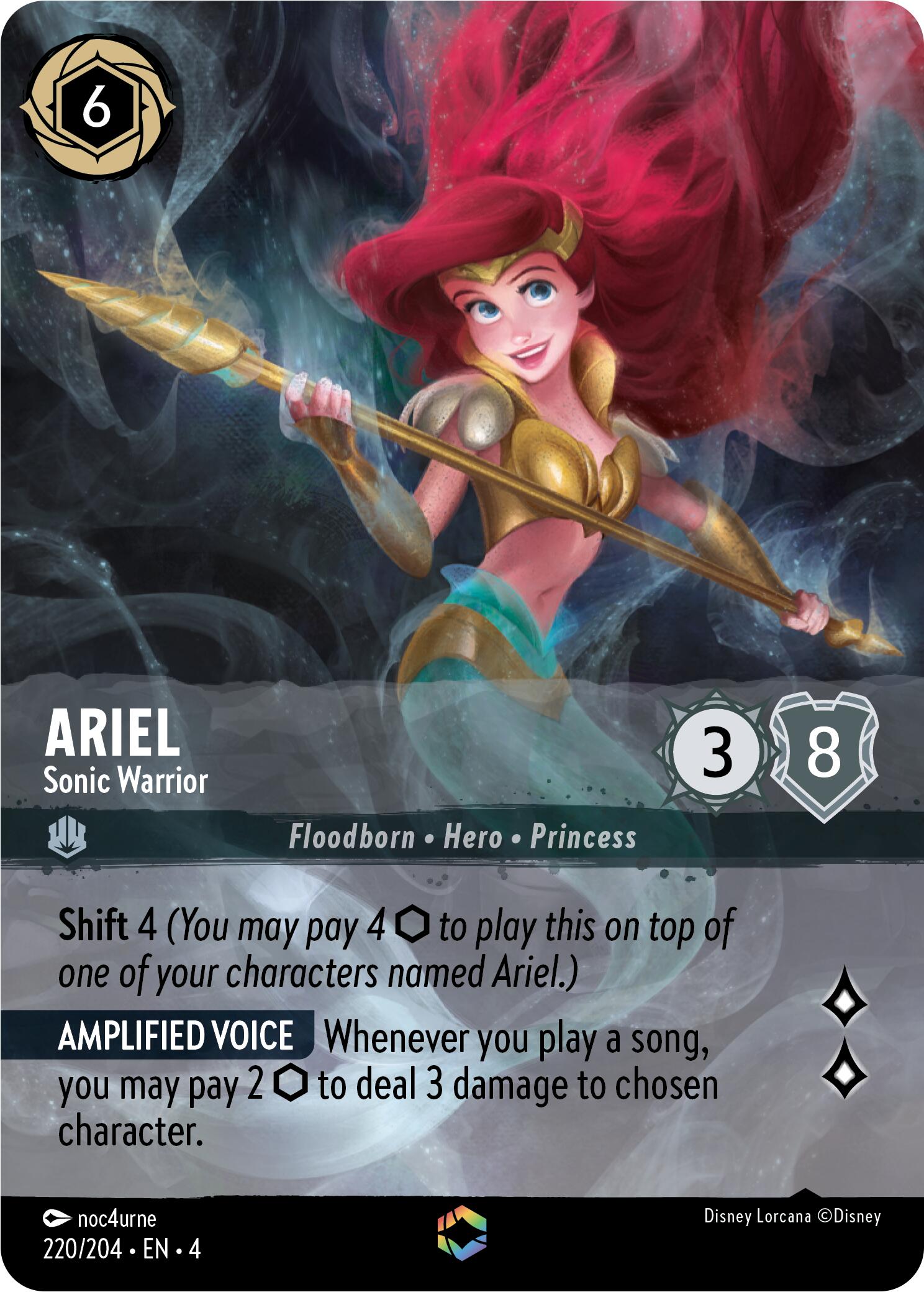 Ariel - Sonic Warrior (Enchanted) (220/204) [Ursula's Return] | Webway Games