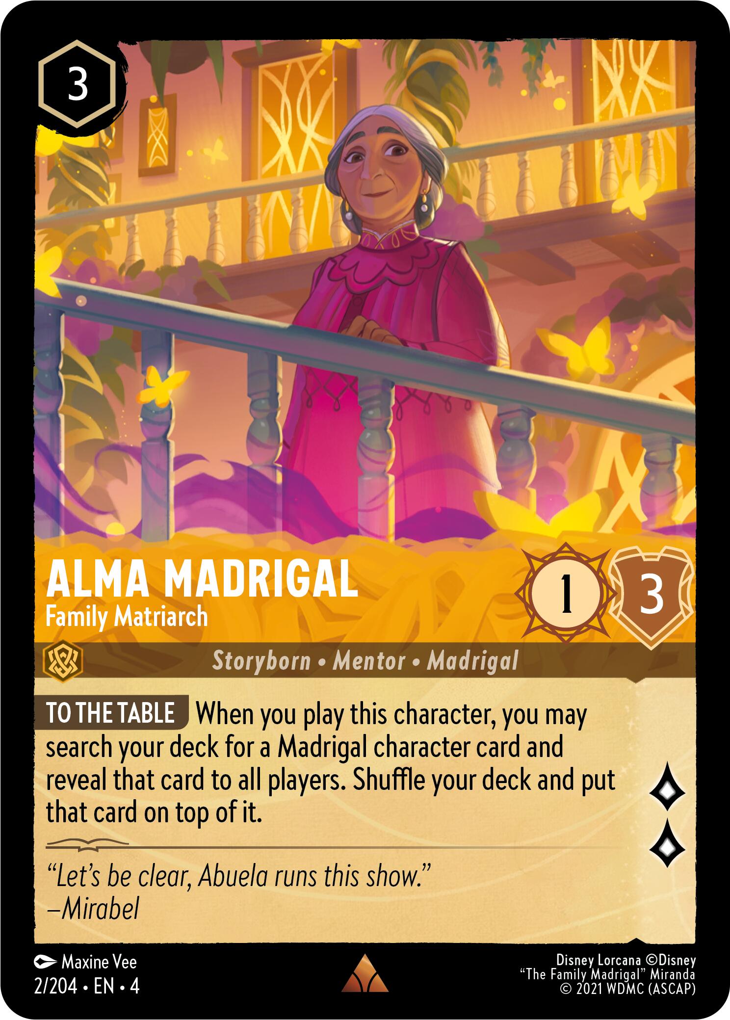 Alma Madrigal - Family Matriarch (2/204) [Ursula's Return] | Webway Games