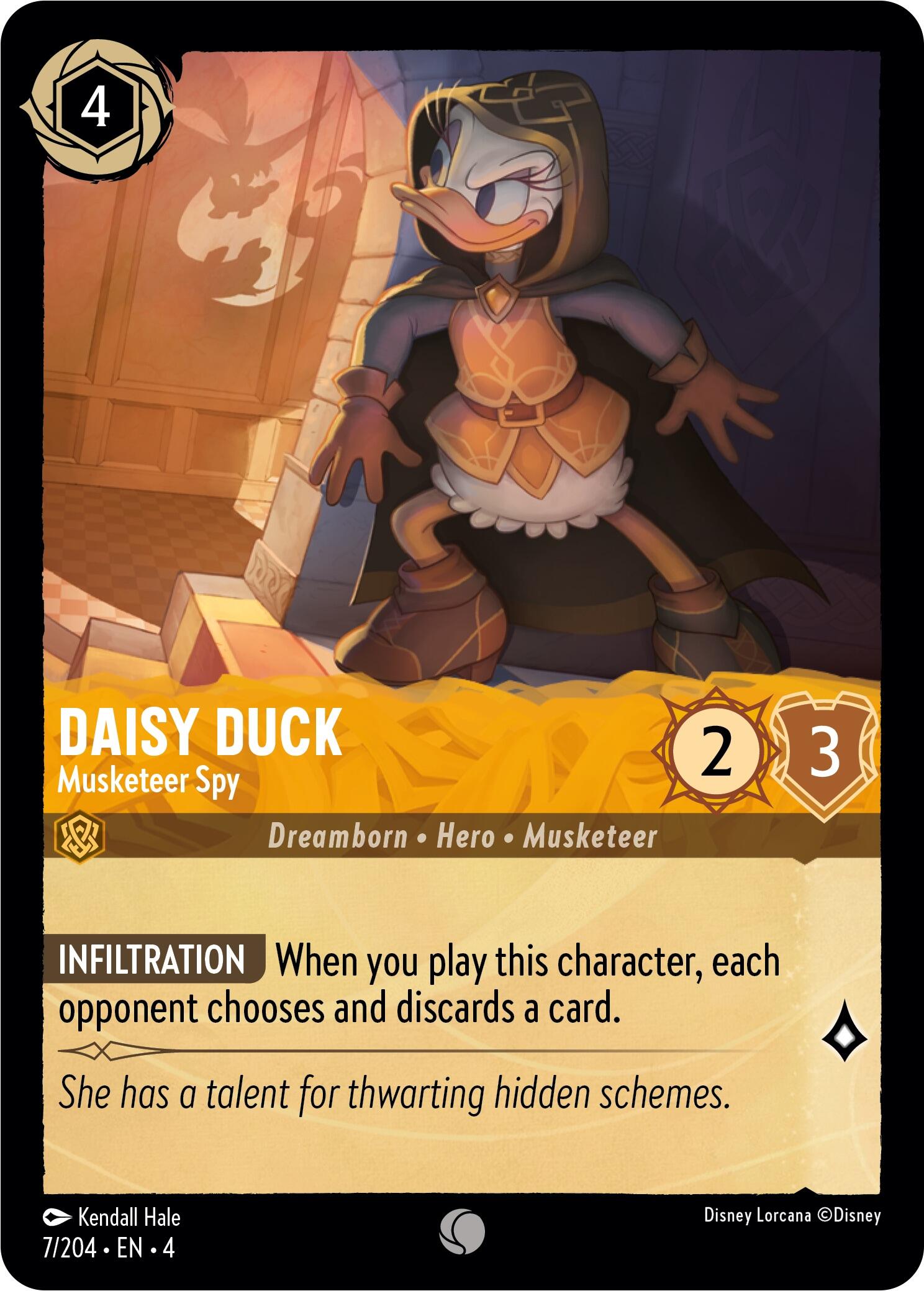 Daisy Duck - Musketeer Spy (7/204) [Ursula's Return] | Webway Games