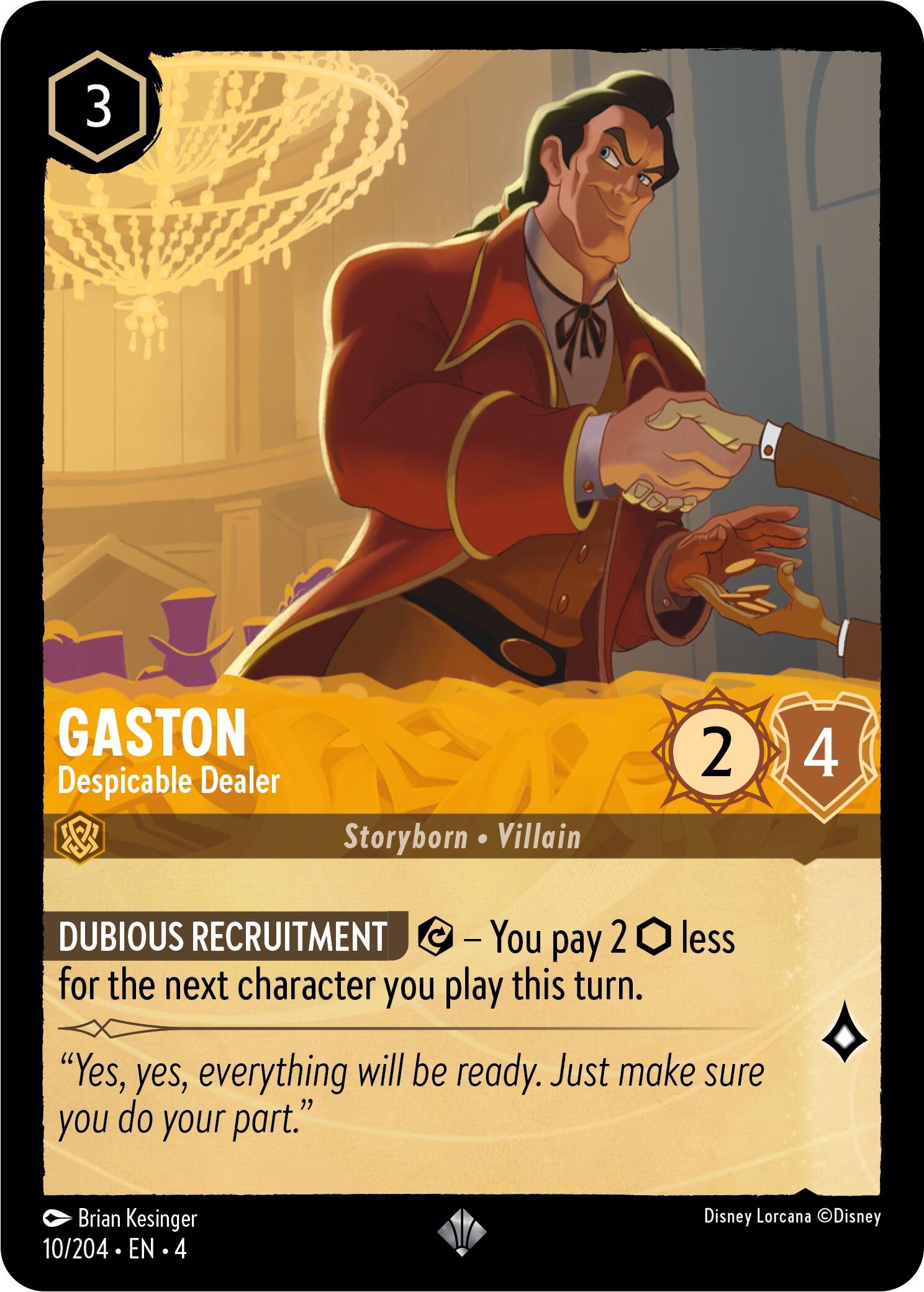 Gaston - Despicable Dealer (10/204) [Ursula's Return] | Webway Games