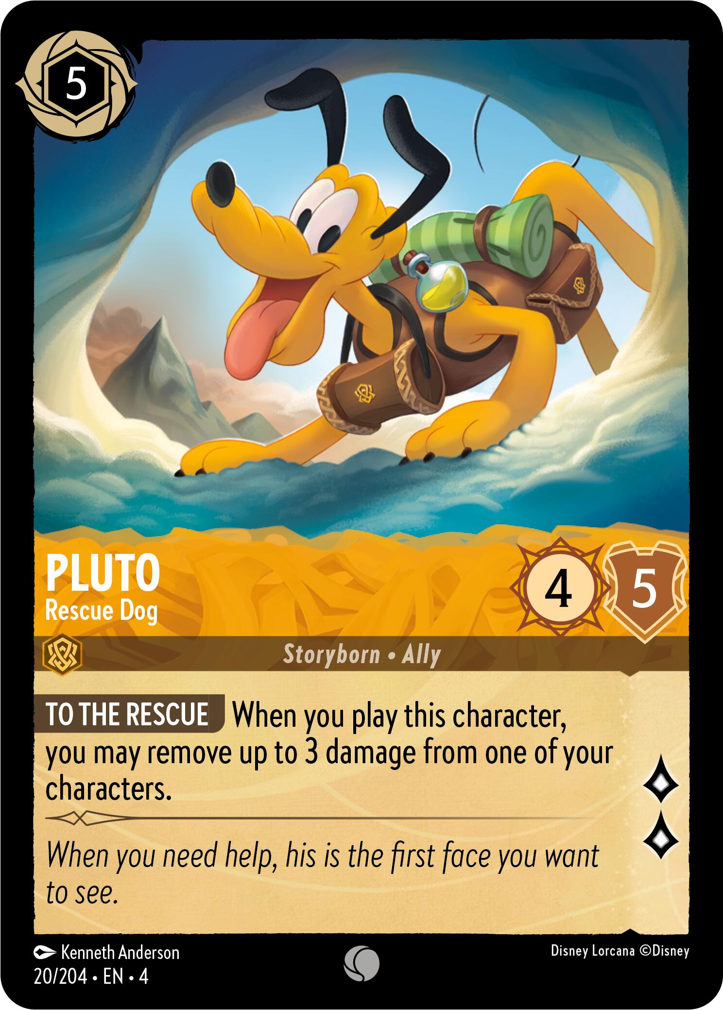 Pluto - Rescue Dog (20/204) [Ursula's Return] | Webway Games