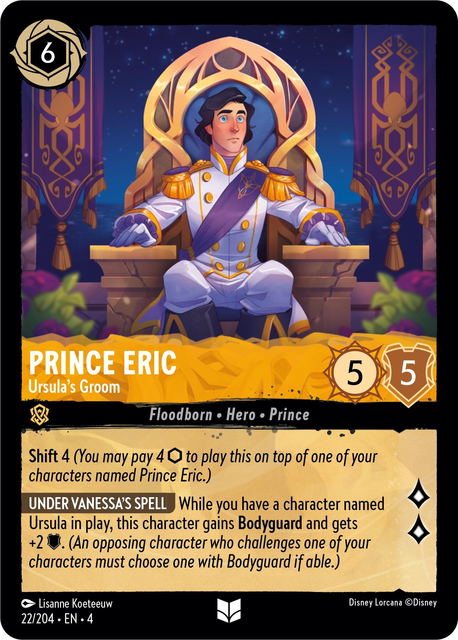 Prince Eric - Ursula's Groom (22/204) [Ursula's Return] | Webway Games