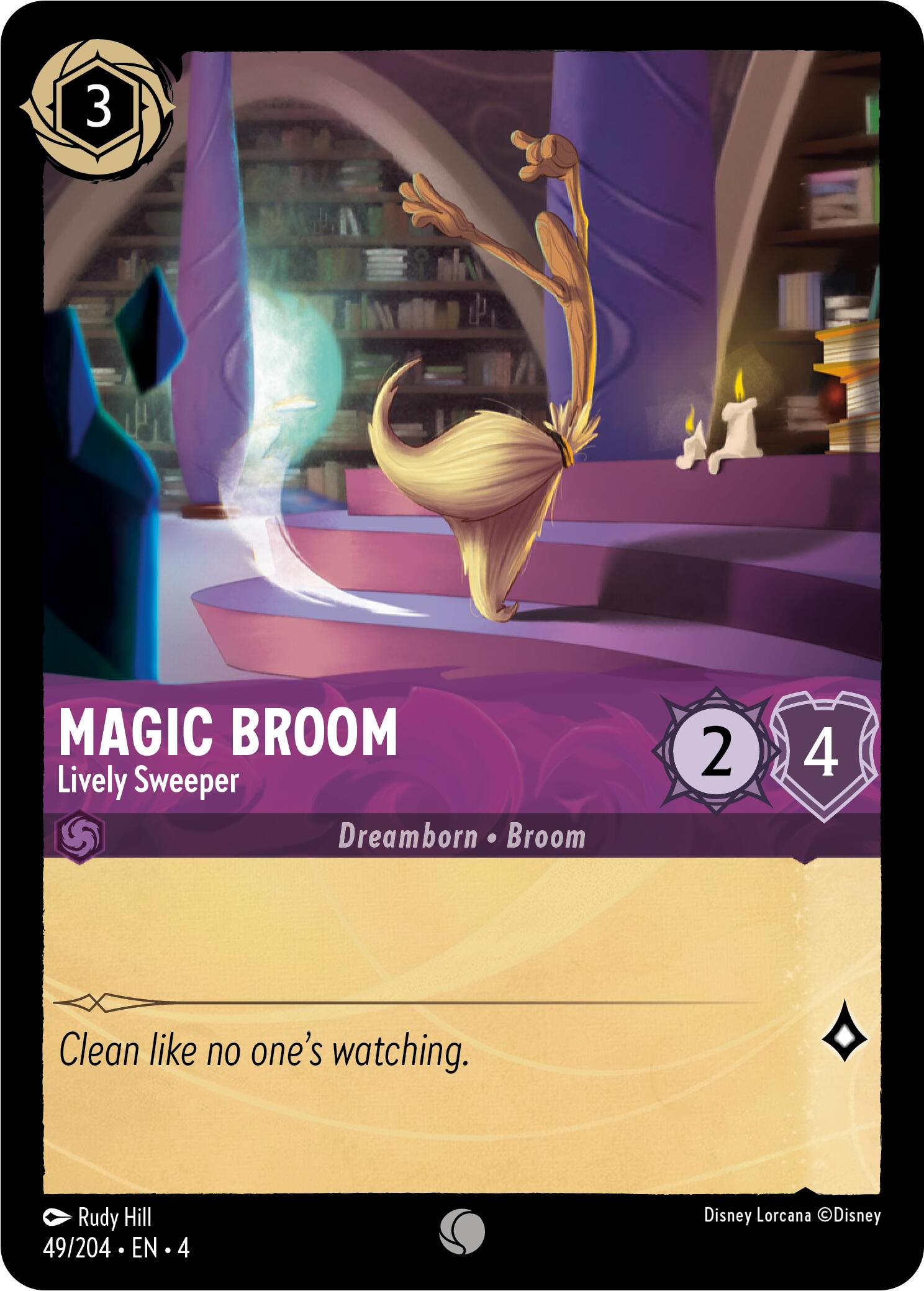 Magic Broom - Lively Sweeper (49/204) [Ursula's Return] | Webway Games