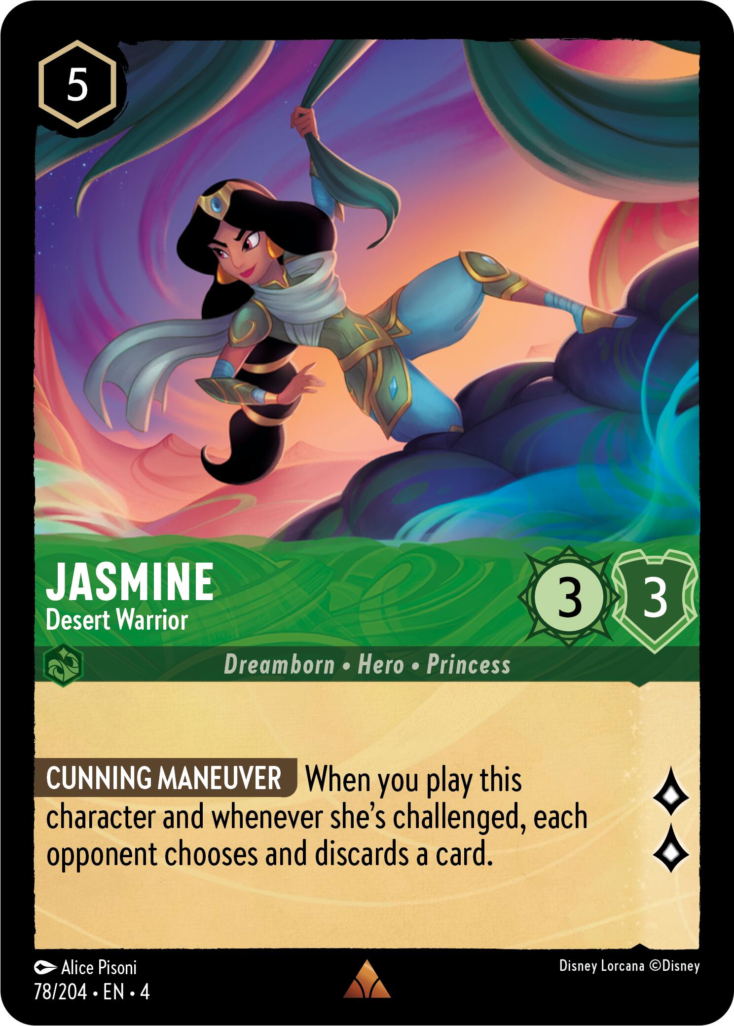 Jasmine - Desert Warrior (78/204) [Ursula's Return] | Webway Games