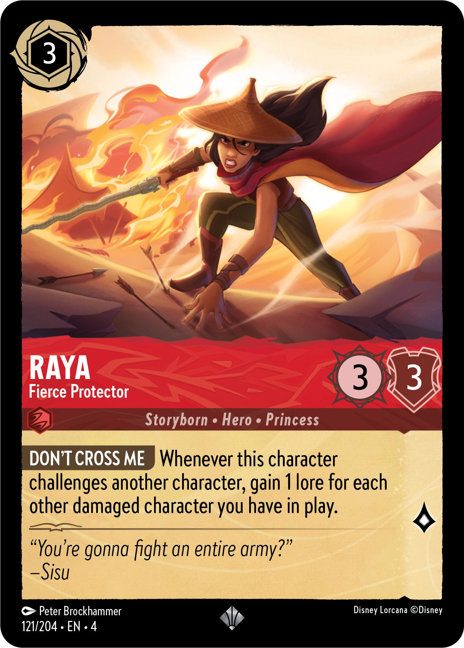 Raya - Fierce Protector (121/204) [Ursula's Return] | Webway Games