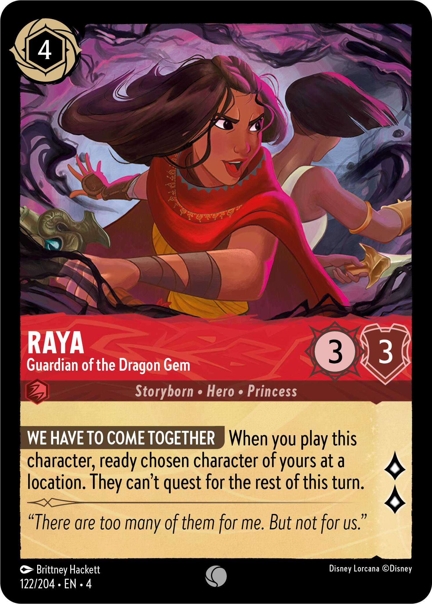 Raya - Guardian of the Dragon Gem (122/204) [Ursula's Return] | Webway Games
