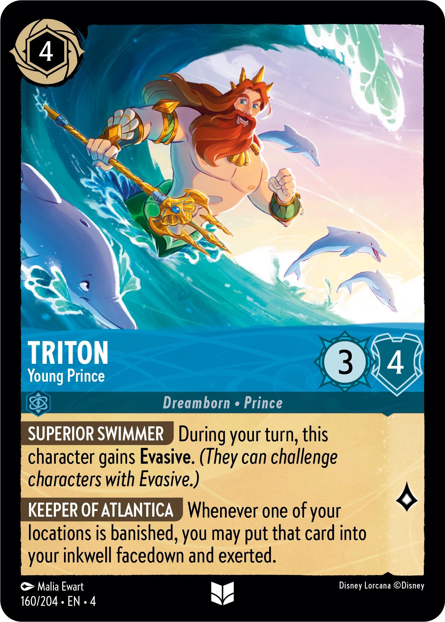 Triton - Young Prince (160/204) [Ursula's Return] | Webway Games