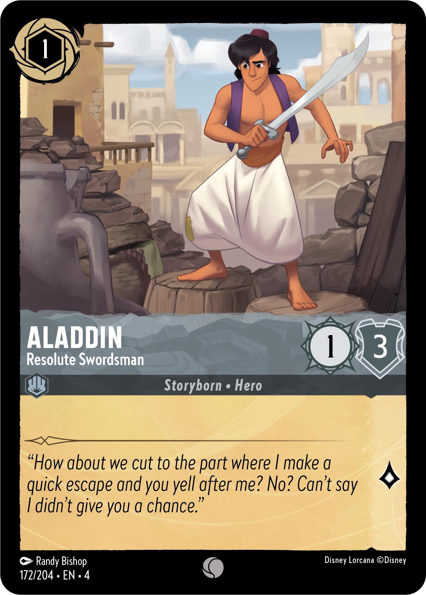 Aladdin - Resolute Swordsman (172/204) [Ursula's Return] | Webway Games