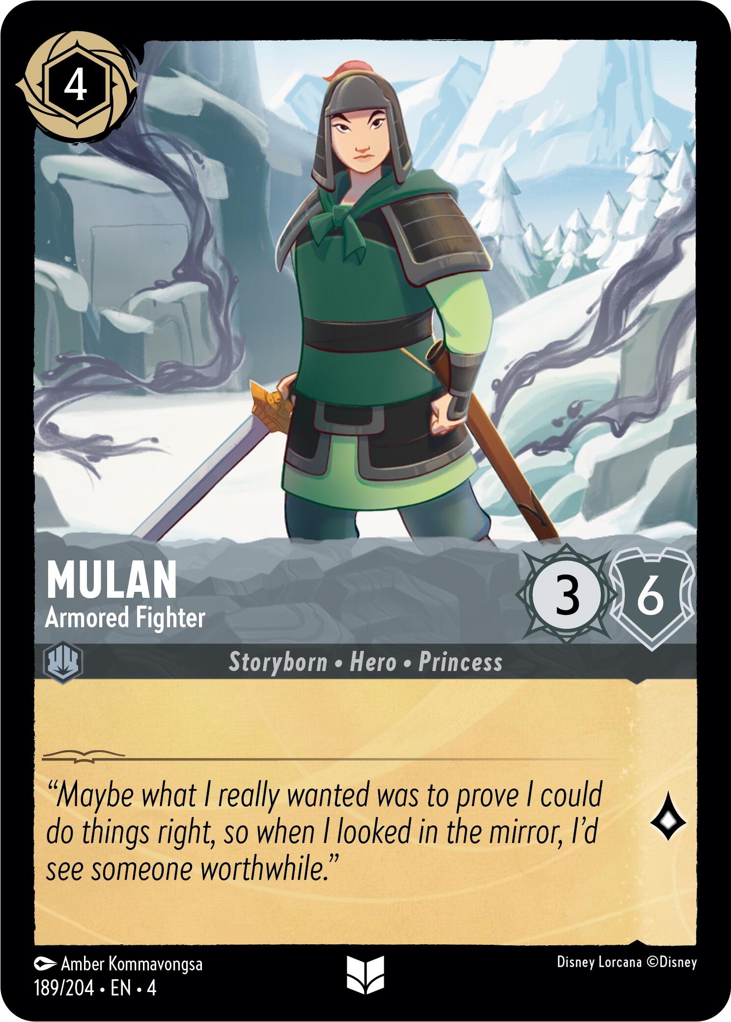 Mulan - Armored Fighter (189/204) [Ursula's Return] | Webway Games