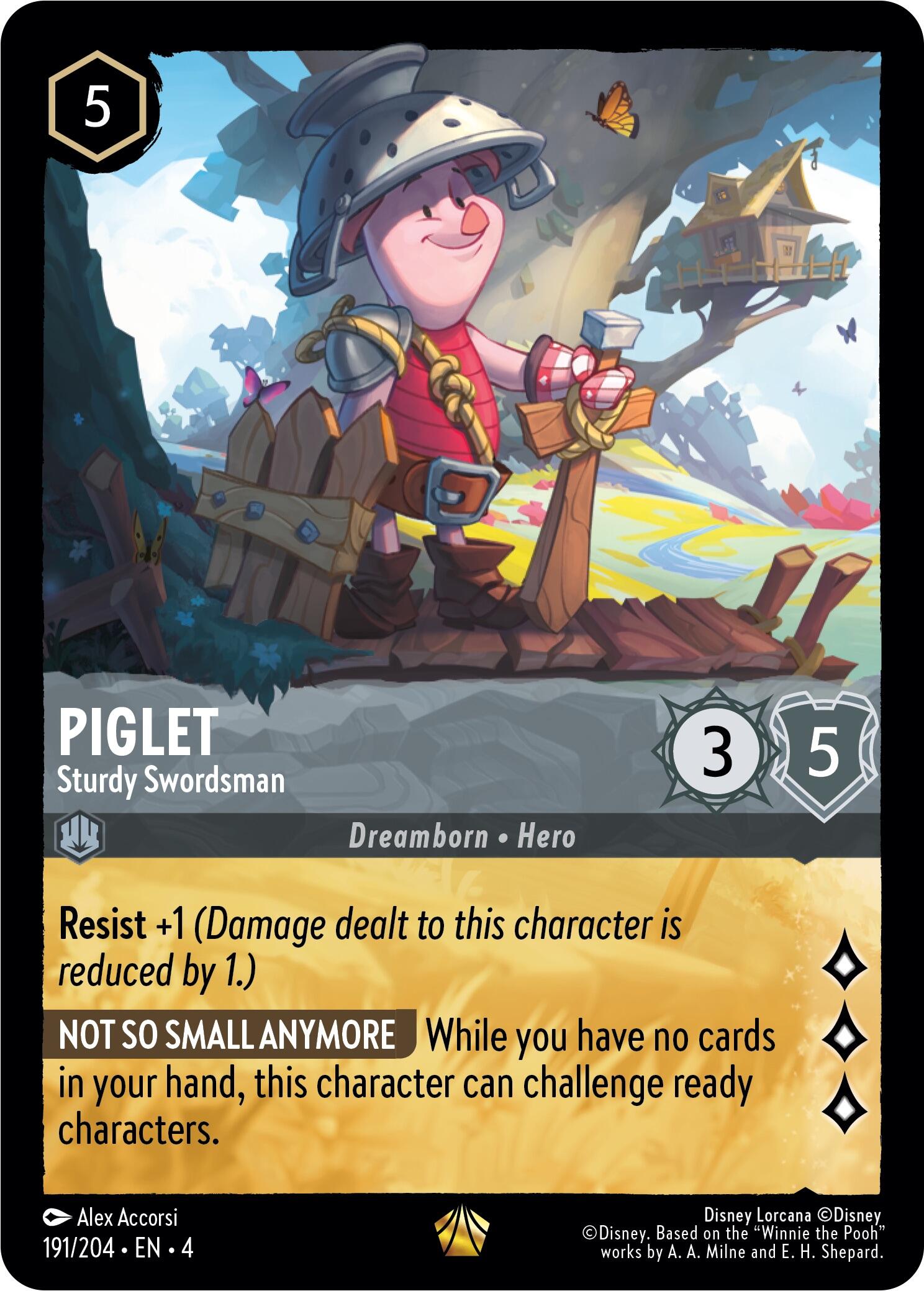 Piglet - Sturdy Swordsman (191/204) [Ursula's Return] | Webway Games