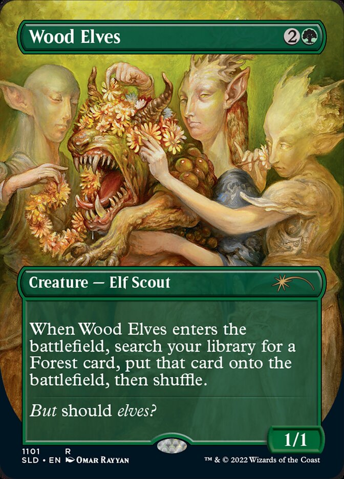 Wood Elves (Borderless) [Secret Lair Drop Series] | Webway Games