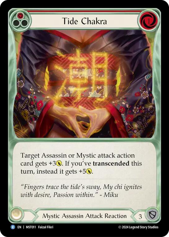 Tide Chakra (Red) [MST011] (Part the Mistveil)  Rainbow Foil | Webway Games