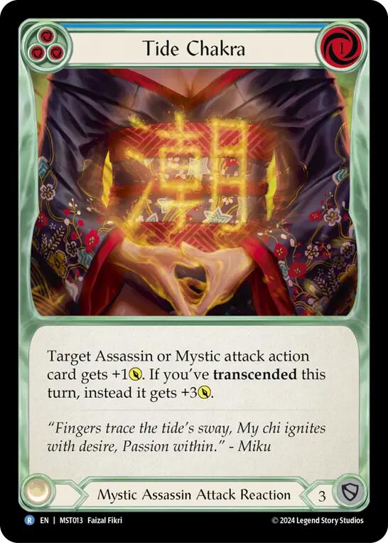 Tide Chakra (Blue) [MST013] (Part the Mistveil)  Rainbow Foil | Webway Games