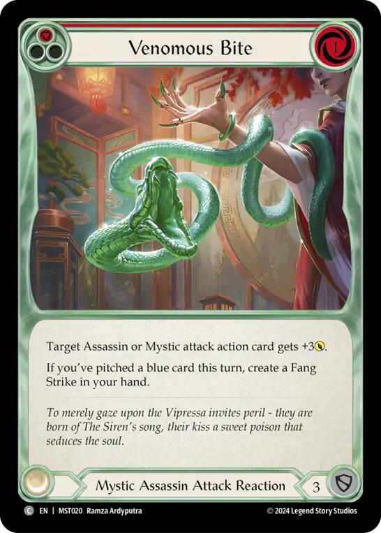 Venomous Bite (Red) [MST020] (Part the Mistveil)  Rainbow Foil | Webway Games