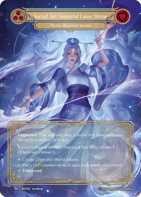 Sacred Art: Immortal Lunar Shrine // Inner Chi (Marvel) [MST032] (Part the Mistveil)  Cold Foil | Webway Games