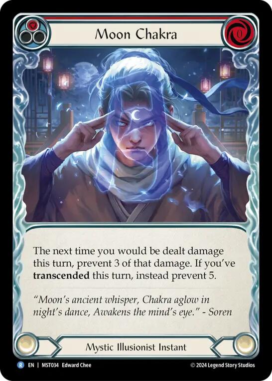 Moon Chakra (Red) [MST034] (Part the Mistveil)  Rainbow Foil | Webway Games