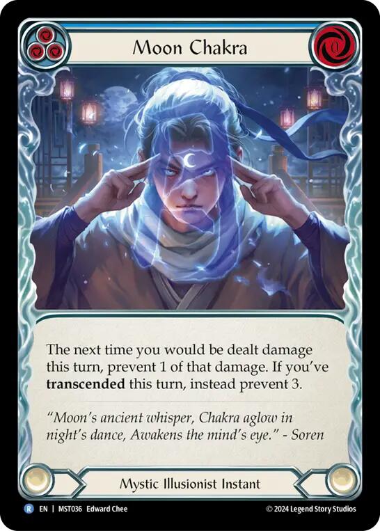 Moon Chakra (Blue) [MST036] (Part the Mistveil) | Webway Games